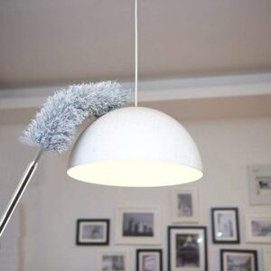 100-Inch Extendable Microfiber Feather Duster | Bendable Long Pole Cleaning Brush for Ceiling Fans & High Ceilings | Washable Telescopic Cobweb Remover for Furniture, Blinds & Home Cleaning | Flexible High-Reach Dust Cleaner - Image 3