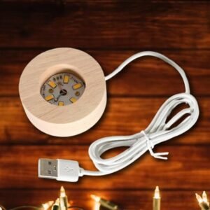 Divine 3D Saraswati Ji Crystal Ball Night Light with Wooden LED Base | Laser Engraved Goddess of Knowledge Glass Globe Lamp | Spiritual Decorative Night Light for Wisdom, Education & Positive Energy | Ideal for Study Table, Pooja Room, Home Decor & Student Gifting - Image 4