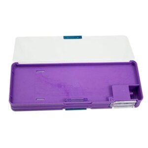 Frozen Elsa & Anna Magnetic Pencil Box for Girls | Double-Sided Pencil Case with Built-in Dual Sharpener & Multi-Compartment Storage | Durable Large Capacity School Stationery Organizer for Kids & Students - Image 5