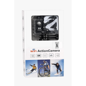 WiFi Action Camera 8K Ultra HD | Waterproof Underwater Sports & Vlogging Camera with App Control, Wide-Angle Lens, Helmet & Bicycle Mountable, Versatile Mounting Kit for Skiing, Cycling, Surfing & Extreme Sports - Image 3