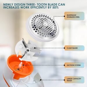 Nova NLR-208 Electric Lint Remover | Portable Fabric Shaver for Sweaters, Blankets & Winter Wear | Powerful Rotary Blade Fuzz Remover for Furniture, Carpets & Curtains | Quick Burr Cleaning Machine for Clothes & Fabric Care - Image 3