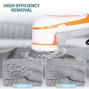 Nova NLR-208 Electric Lint Remover | Portable Fabric Shaver for Sweaters, Blankets & Winter Wear | Powerful Rotary Blade Fuzz Remover for Furniture, Carpets & Curtains | Quick Burr Cleaning Machine for Clothes & Fabric Care - Image 4