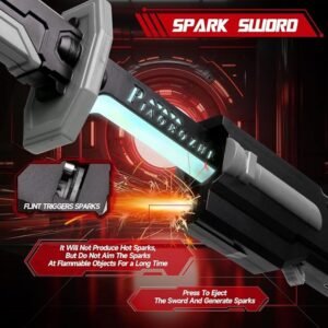 Futuristic LED Laser Sword for Kids | Katana Style Light-Up Battle Sword with Cold Spray Mist, Sound Effects & USB Charging | Motion-Sensory Cyberpunk Ninja Toy for Boys & Girls - Image 3