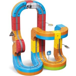 Magnetic Track Train Set for Kids | 3D Gravity-Defying DIY Race Track with Electric Motorized Train & Vertical Loops | STEM Educational Engineering Building Toy for Boys & Girls Ages 3+ - Image 1
