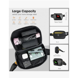 LED LCD Smart Backpack | WiFi App Controlled Pixel Display Laptop Bag | Waterproof Hard Shell Anti-Theft Backpack for Travel, Cycling & Daily Use | Customizable DIY LED Animation Screen Backpack - Image 4
