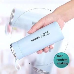 Nice Series Stainless Steel Water Bottle | Double Wall Vacuum Insulated Flask for Hot & Cold Drinks | Leak-Proof Travel Thermos Bottle with Carrying Strap for School, Office & Gym | Portable Eco-Friendly Water Mug - Image 3