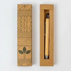 Bamboo Stylus Pen with Kraft Box - Image 2