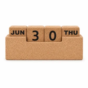 Cork Block Calendar - Slim - Image 1