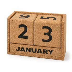 Cork Block Calendar - Image 1