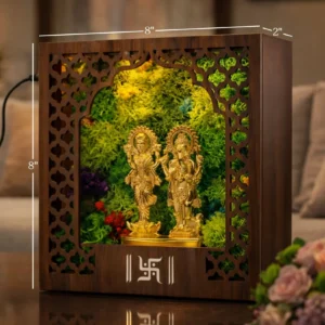 Forest Namah Lakshmi–Ganesh Divine Pair (metal idol) - Image 3